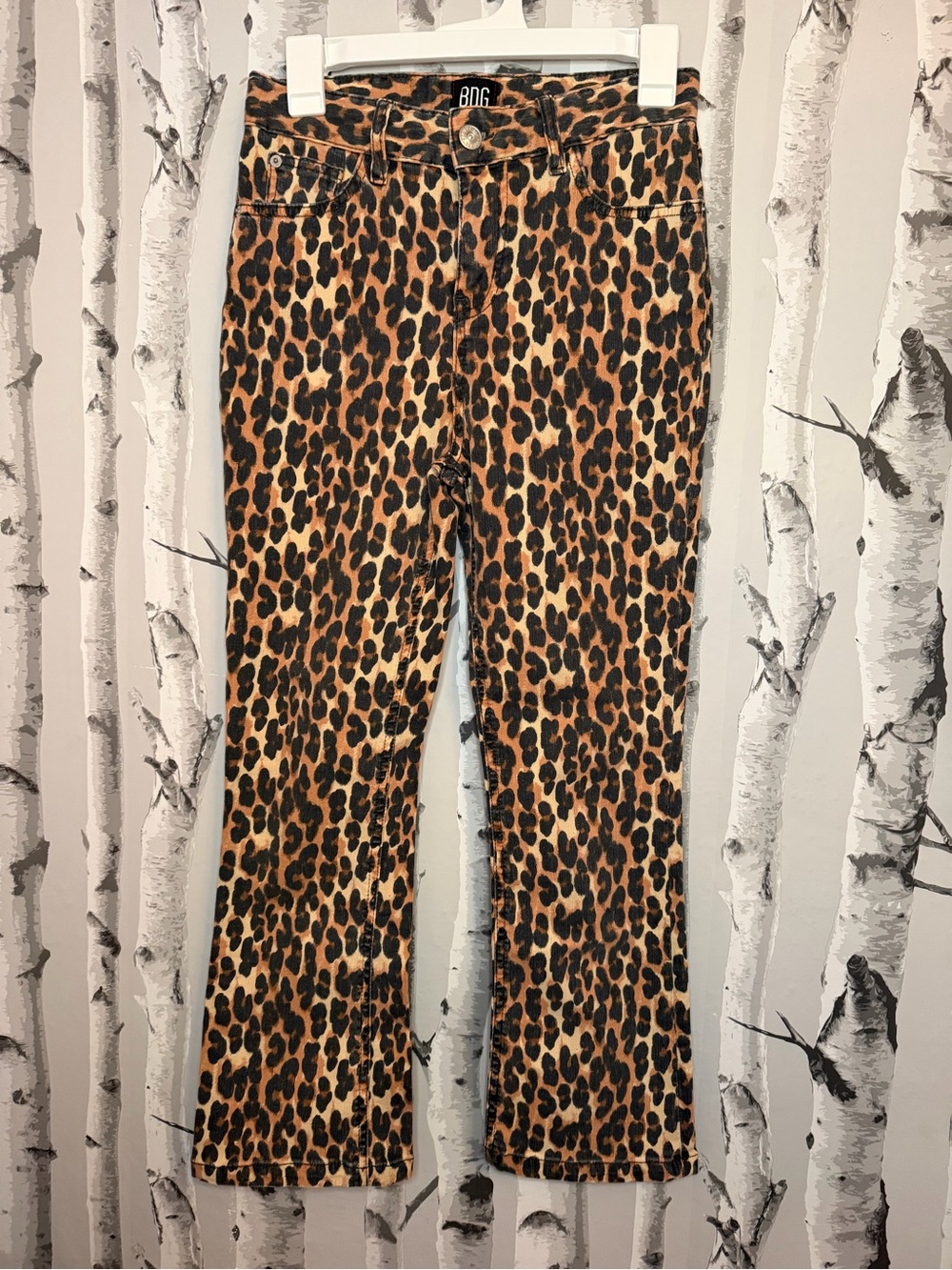 BDG Leopard Print Jeans - Brown/Black